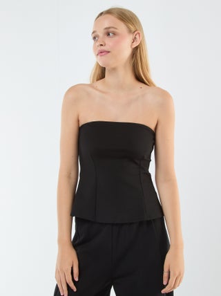 Bustier liso evasé