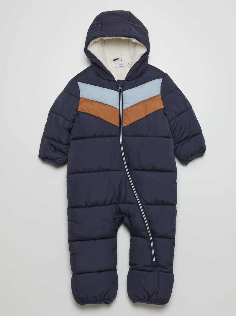 Buzo acolchado con capucha AZUL - Kiabi