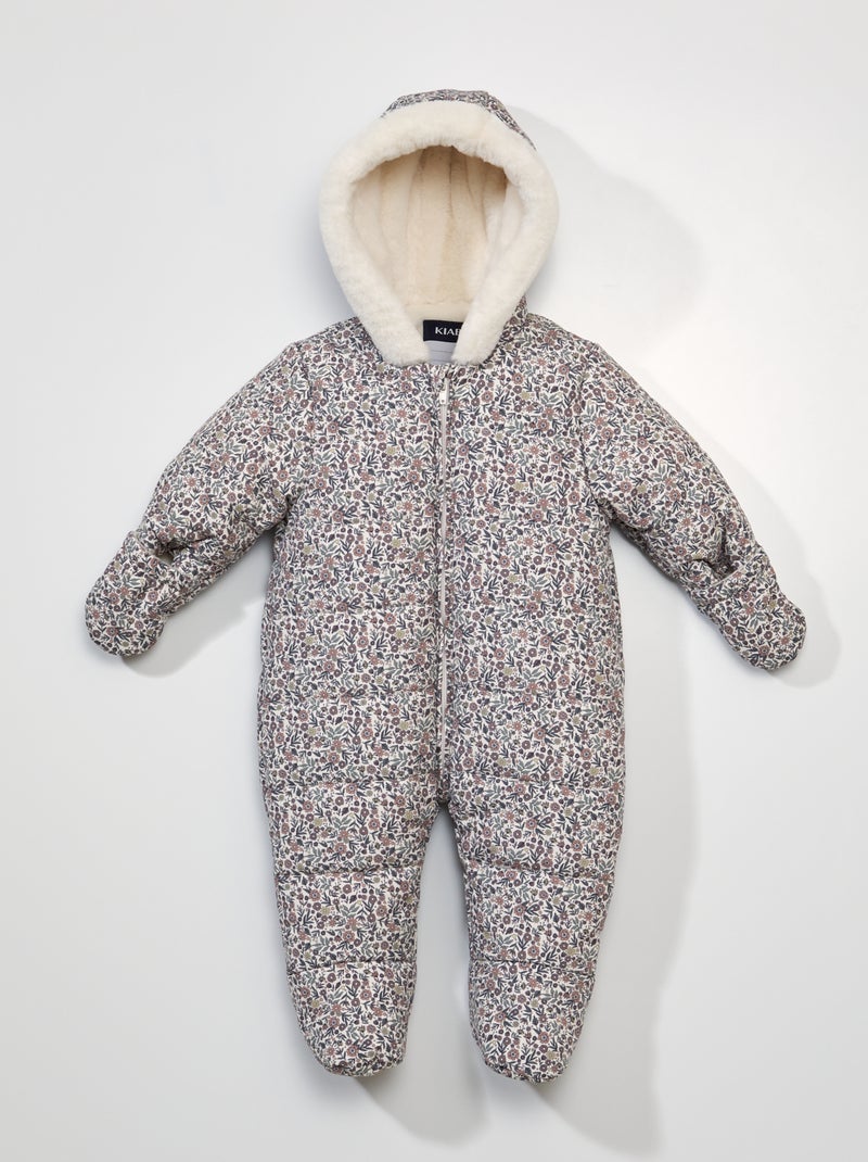 Buzo con capucha con estampado BEIGE - Kiabi