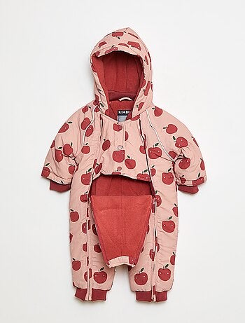 Buzo con estampado y forro polar