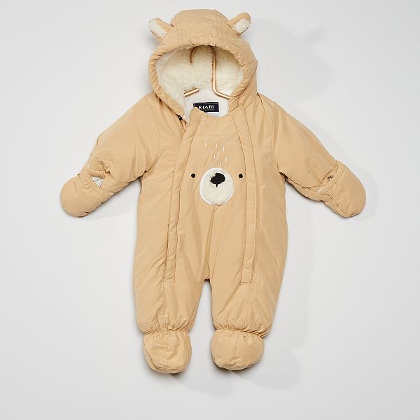 Buzo De Bebe Con Forro Polar Null Beige Kiabi 27 00