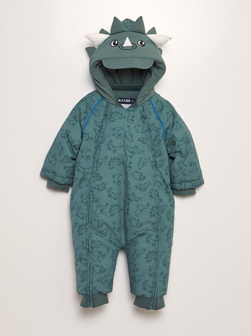 Buzo de bebé impermeable 'dinosaurio' VERDE - Kiabi