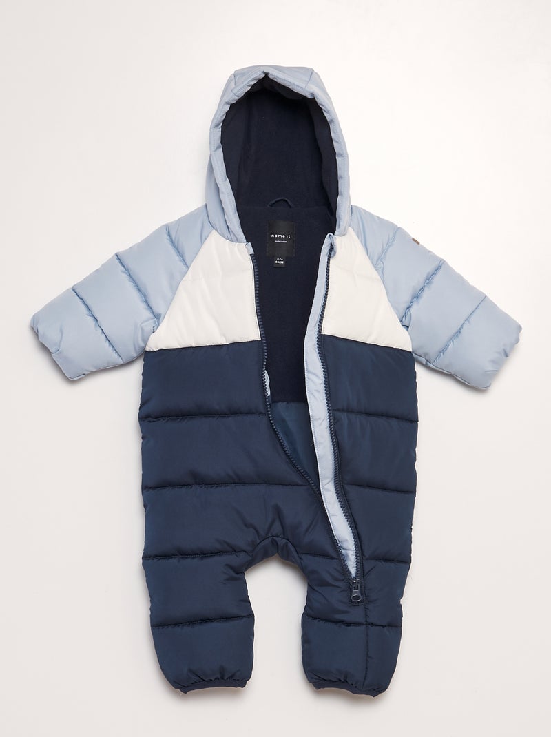 Buzo para bebé colorblock 'Name it' AZUL - Kiabi