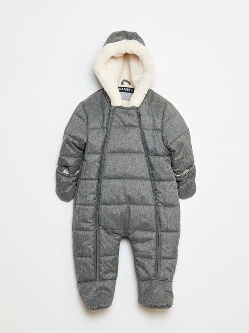 Buzo polar completo con forro efecto borreguito - Kiabi