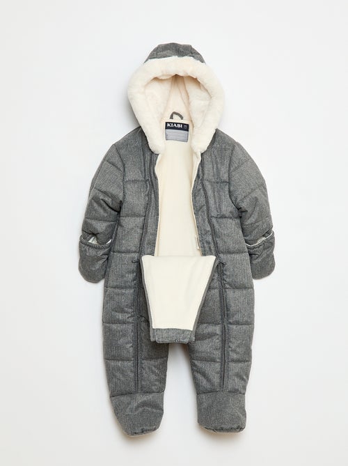 Buzo polar completo con forro efecto borreguito - Kiabi