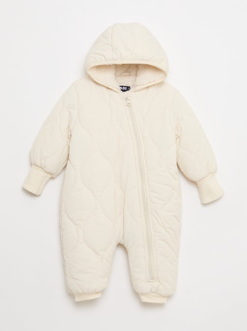 Buzo polar sin pies con forro efecto borreguito - Kiabi