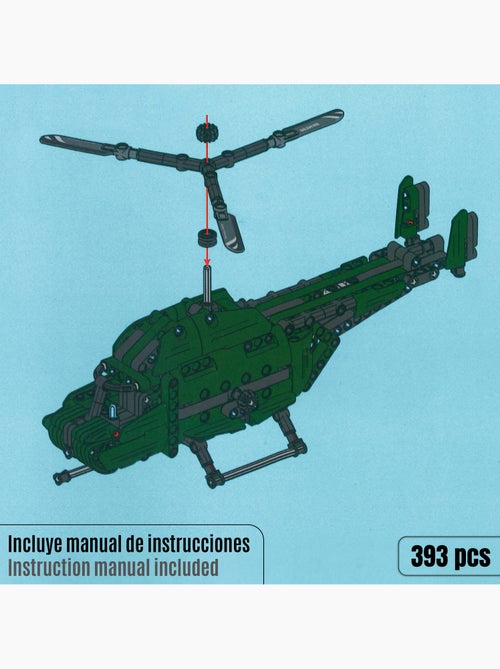 Bym helicóptero de juguete 2 en 1 desmontable 393 piezas - Kiabi
