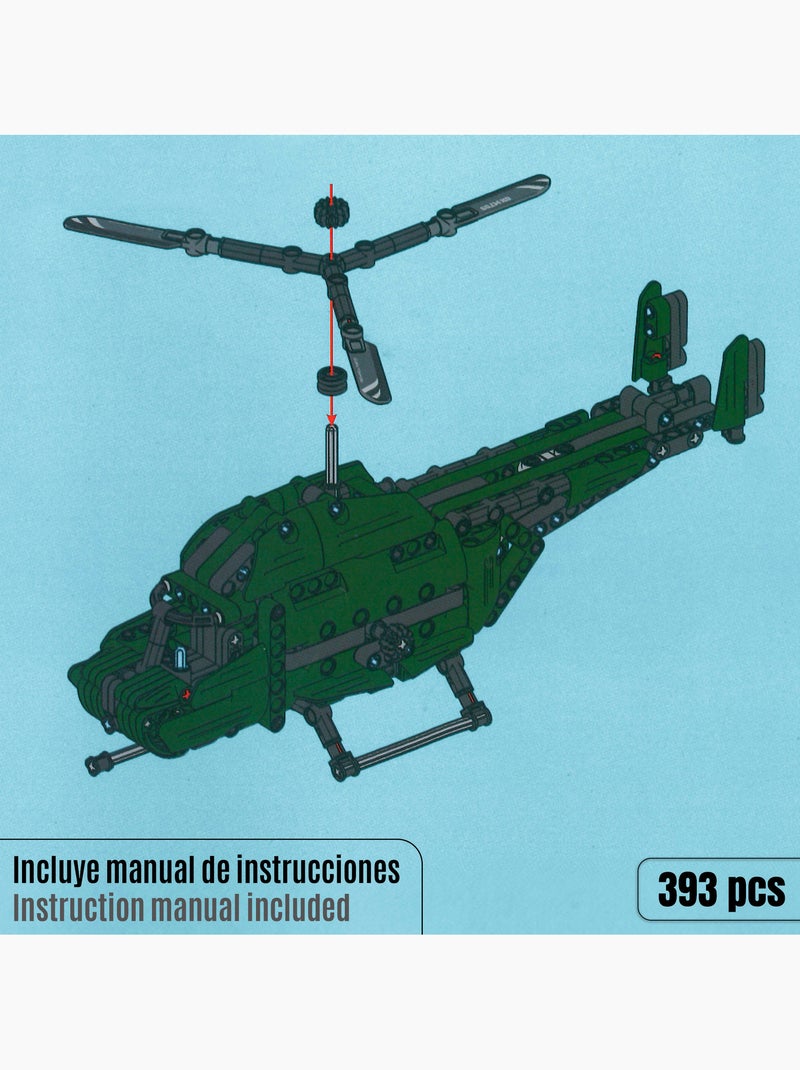 Bym helicóptero de juguete 2 en 1 desmontable 393 piezas N/D - Kiabi