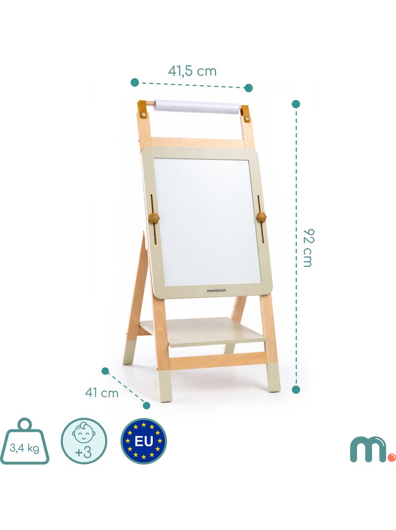 Caballete educativo de madera ajustable 3 en 1 N/D - Kiabi