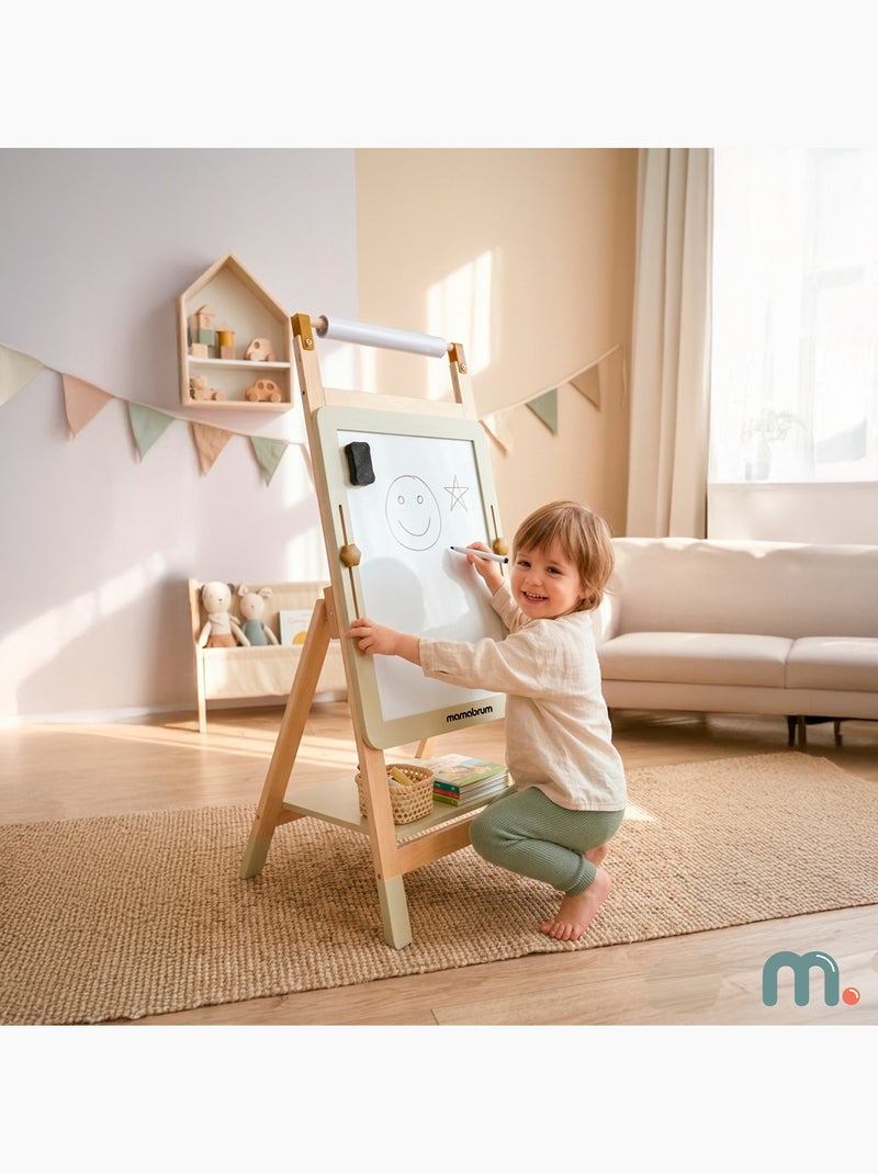 Caballete educativo de madera ajustable 3 en 1 N/D - Kiabi