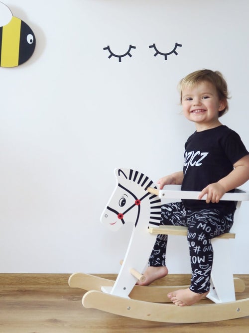 Caballo balancín evolutivo de madera con aro Mamabrum - Kiabi