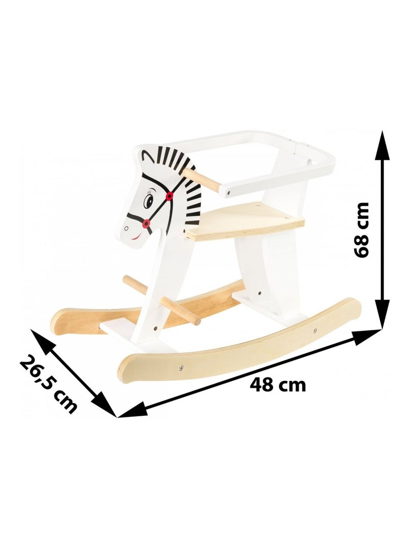 Caballo balancín evolutivo de madera con aro Mamabrum N/D - Kiabi