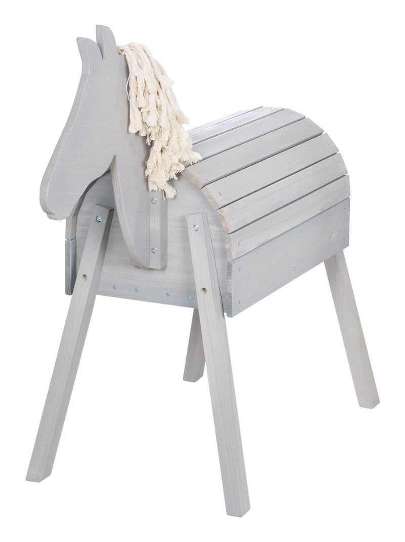 Caballo de jardín en madera maciza resistente para niños 'Roba outdoor+' Gris - Kiabi