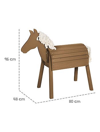 Caballo de jardín en madera maciza resistente para niños 'Roba outdoor+'