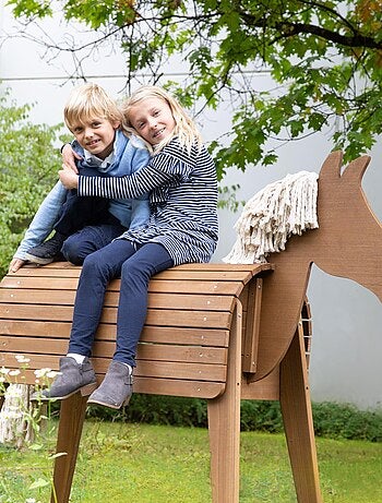 Caballo de jardín para niños - madera maciza resistente 'Roba outdoor+'