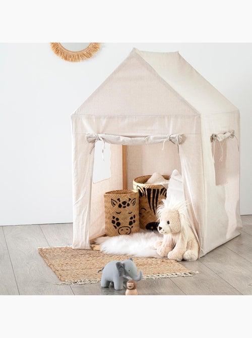 Cabaña infantil lienzo safari 77x115cm pino - Kiabi Cabaña infantil lienzo safari 77x115cm pino - Kiabi