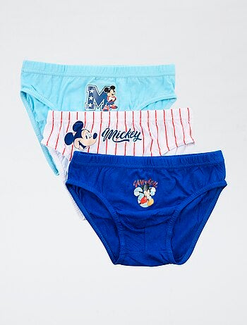 Caja de 3 slips 'Disney' 'Mickey' de algodón