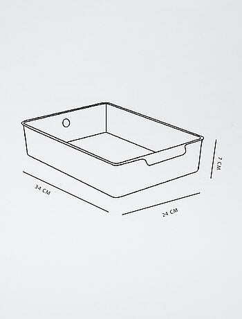 Caja de almacenaje con asa