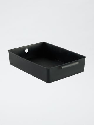 Caja de almacenaje con asa