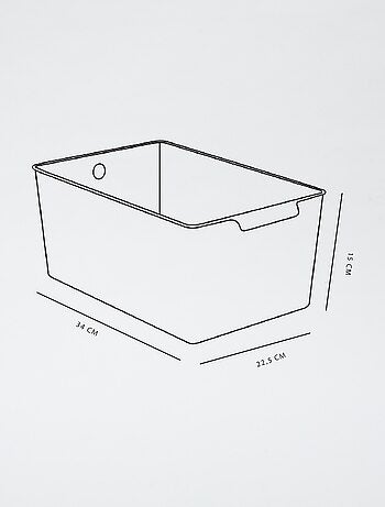 Caja de almacenaje con asa