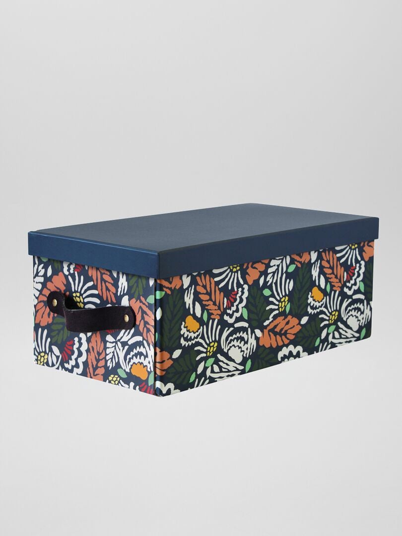 Caja de almacenaje con asas azul marino - Kiabi