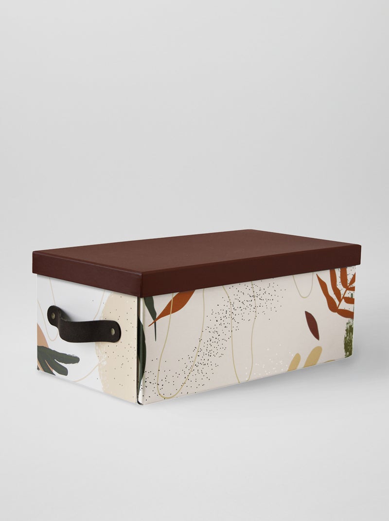 Caja de almacenaje con tapa BEIGE - Kiabi