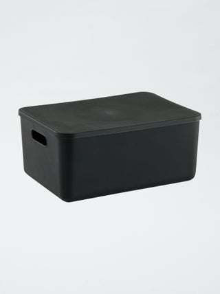 Caja de almacenaje con tapa