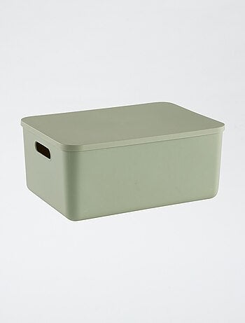 Caja de almacenaje con tapa