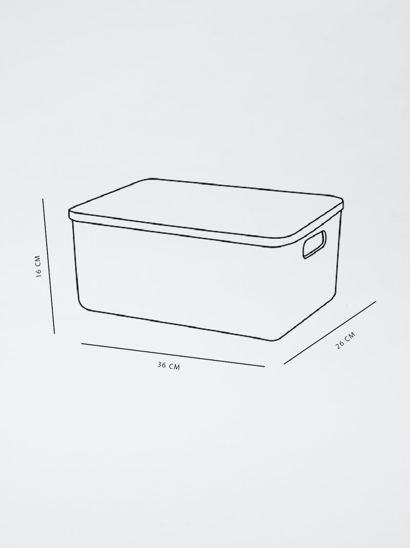 Caja de almacenaje con tapa VERDE - Kiabi