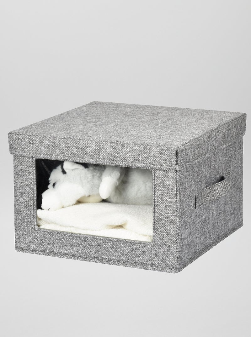 Caja de almacenaje con ventana GRIS - Kiabi