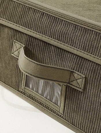 Caja de almacenaje de pana