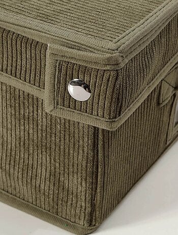 Caja de almacenaje de pana