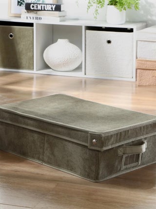 Caja de almacenaje de pana