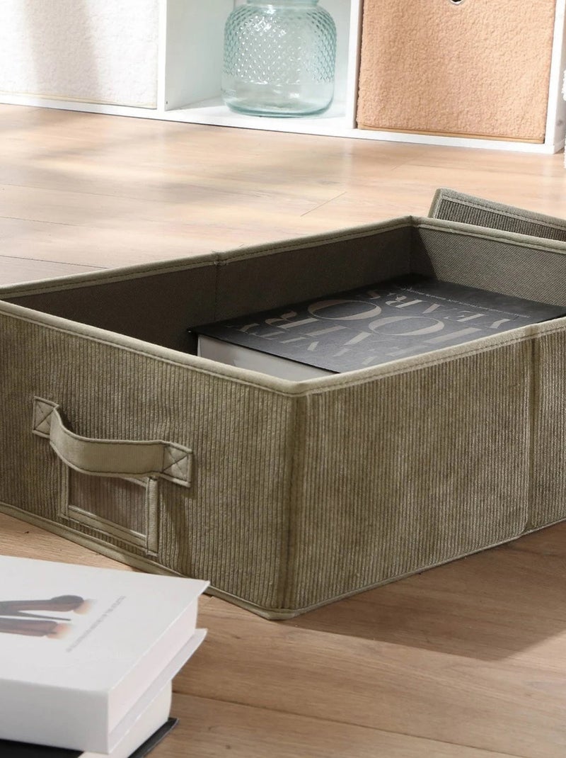 Caja de almacenaje de pana KAKI - Kiabi