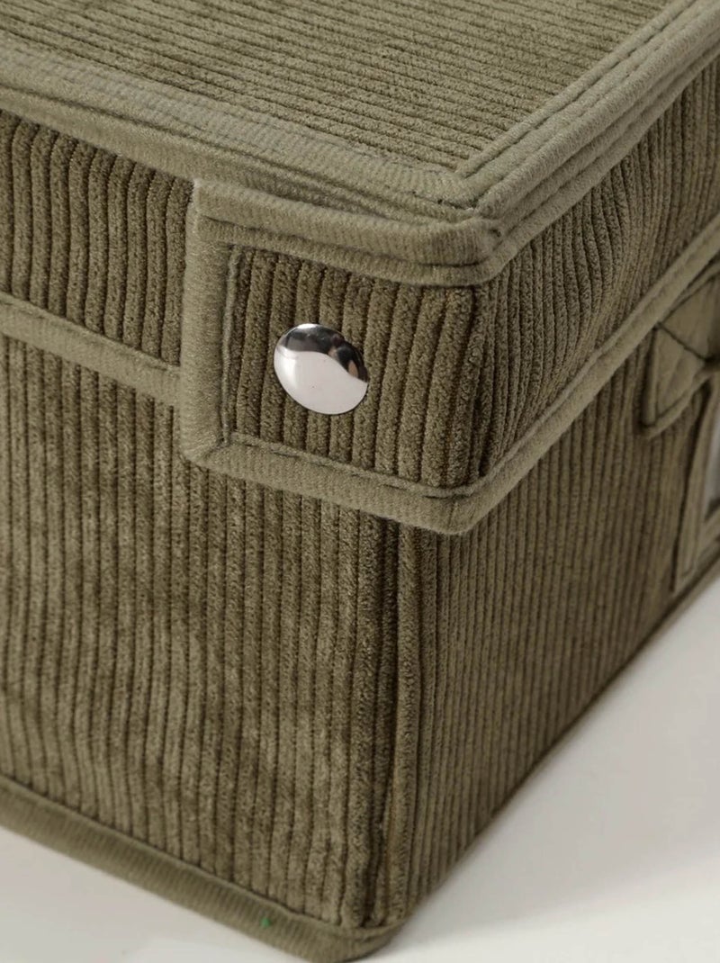 Caja de almacenaje de pana KAKI - Kiabi