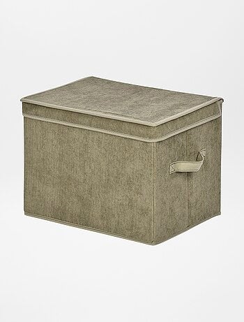 Caja de almacenaje de pana