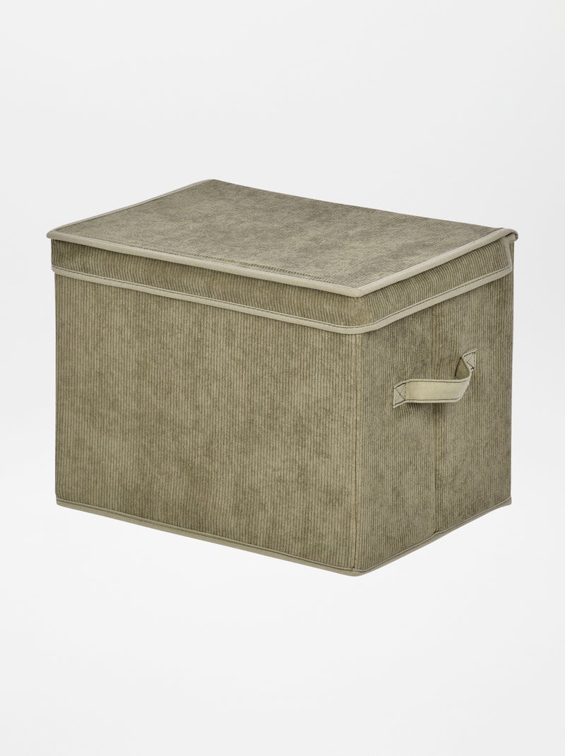Caja de almacenaje de pana KAKI - Kiabi