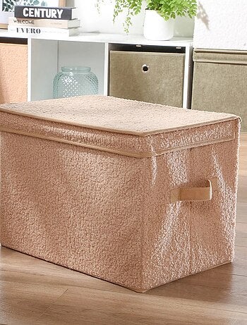 Caja de almacenaje de punto de rizo