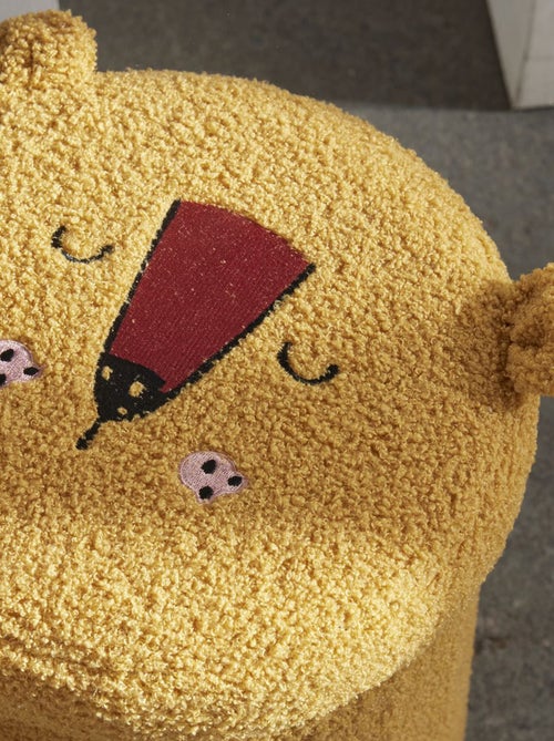 Caja de almacenaje de punto de rizo estampado león - Kiabi