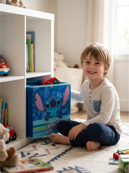 Caja de almacenaje plegable 31x31x31 cm stitch disney - Kiabi