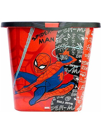 Caja de almacenaje spider-man 23 l con tapa de clic