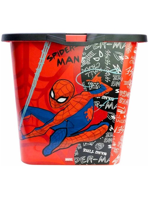 Caja de almacenaje spider-man 23 l con tapa de clic - Kiabi