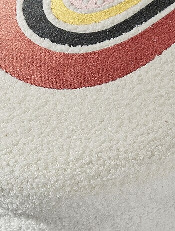 Caja de almacenamiento arcoíris en malla buclé