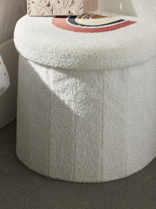 Caja de almacenamiento arcoíris en malla buclé - Kiabi