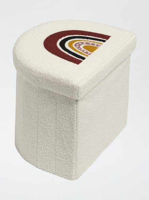 Caja de almacenamiento arcoíris en malla buclé - Kiabi