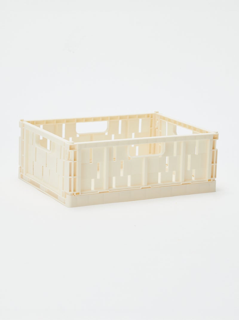 Caja de almacenamiento de plástico (26 x 17 cm) Blanco - Kiabi