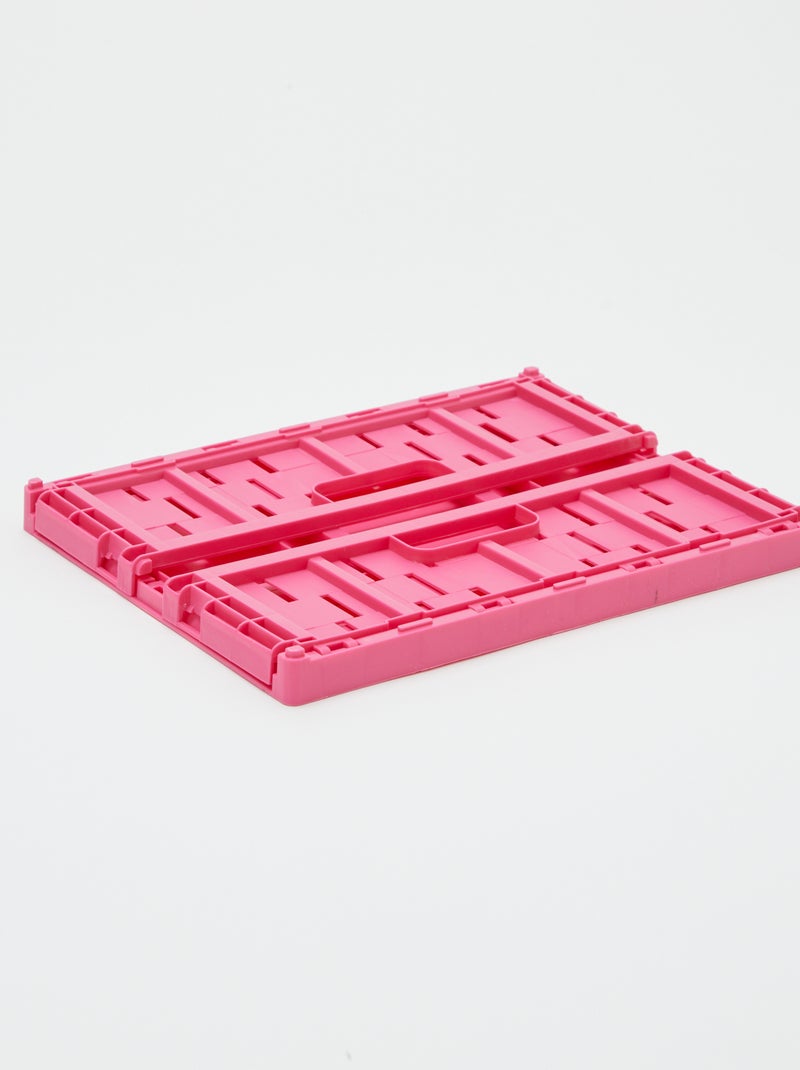 Caja de almacenamiento de plástico (26 x 17 cm) ROSA - Kiabi