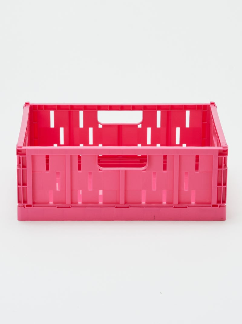 Caja de almacenamiento de plástico (26 x 17 cm) ROSA - Kiabi