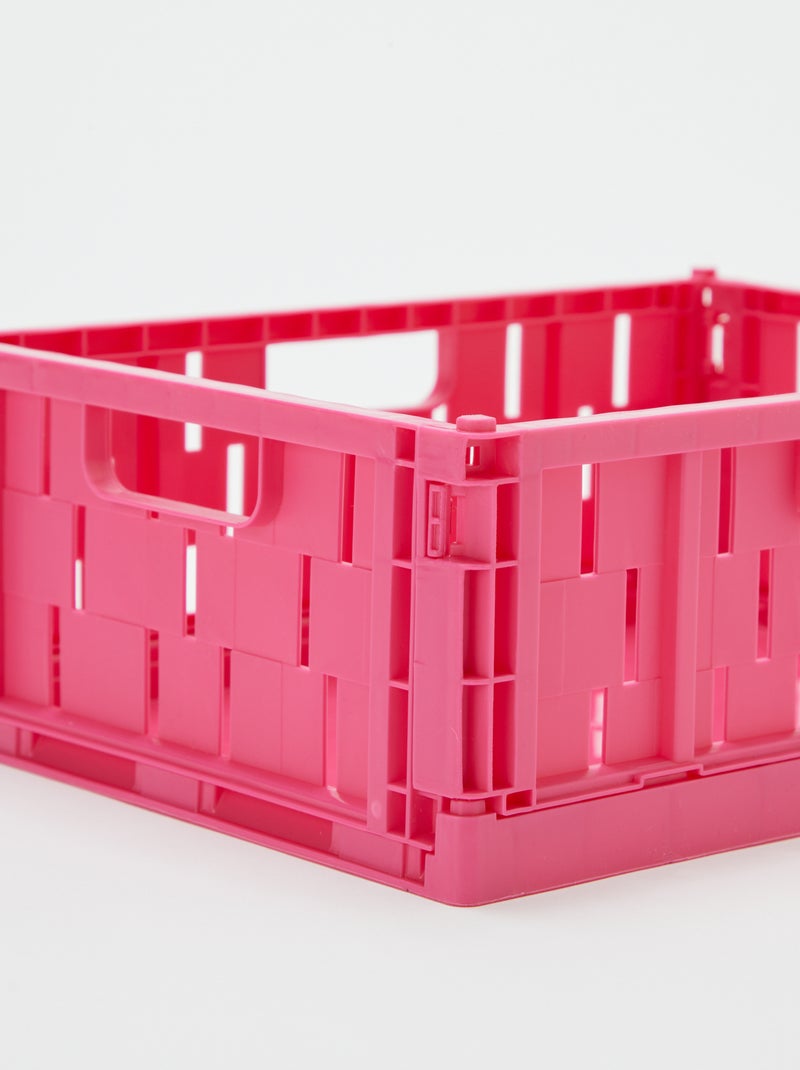 Caja de almacenamiento de plástico (26 x 17 cm) ROSA - Kiabi