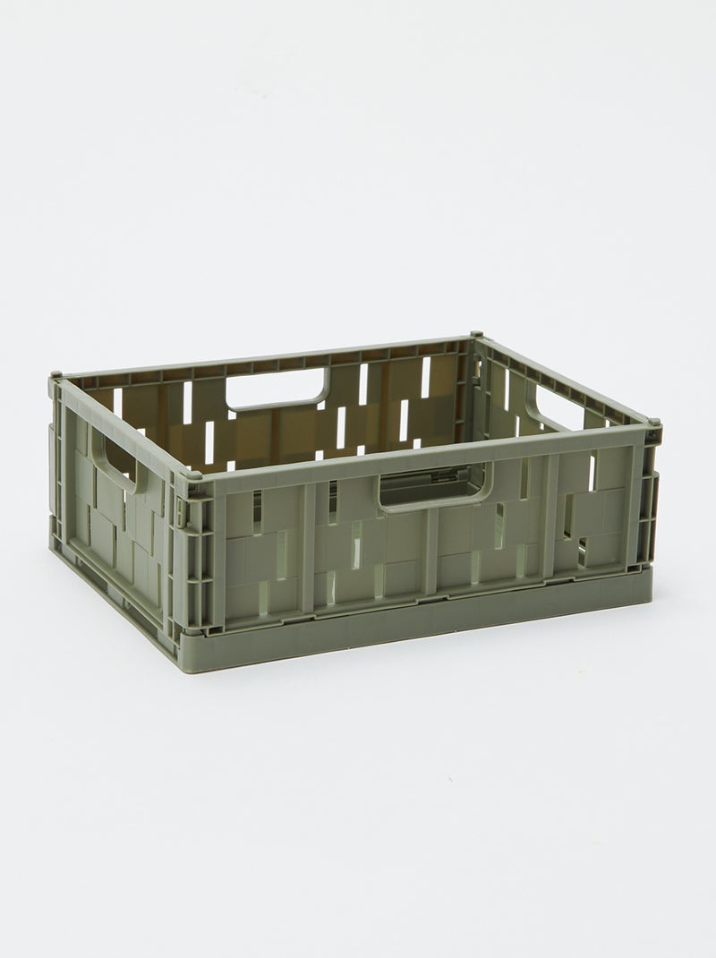 Caja de almacenamiento de plástico (26 x 17 cm) Verde - Kiabi